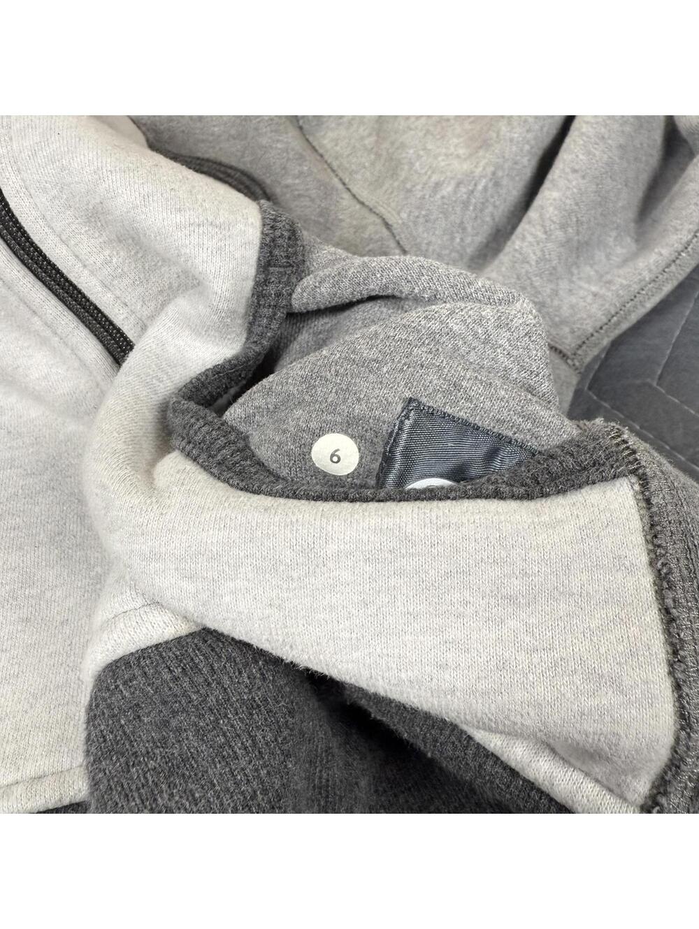 Lululemon Scuba Full Zip Hoodie Grey Size 6 - Picture 5 of 6